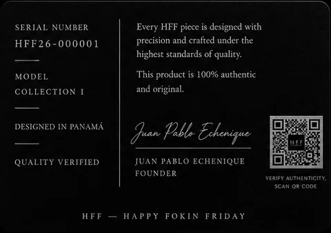 HFF Certificate of Authenticity